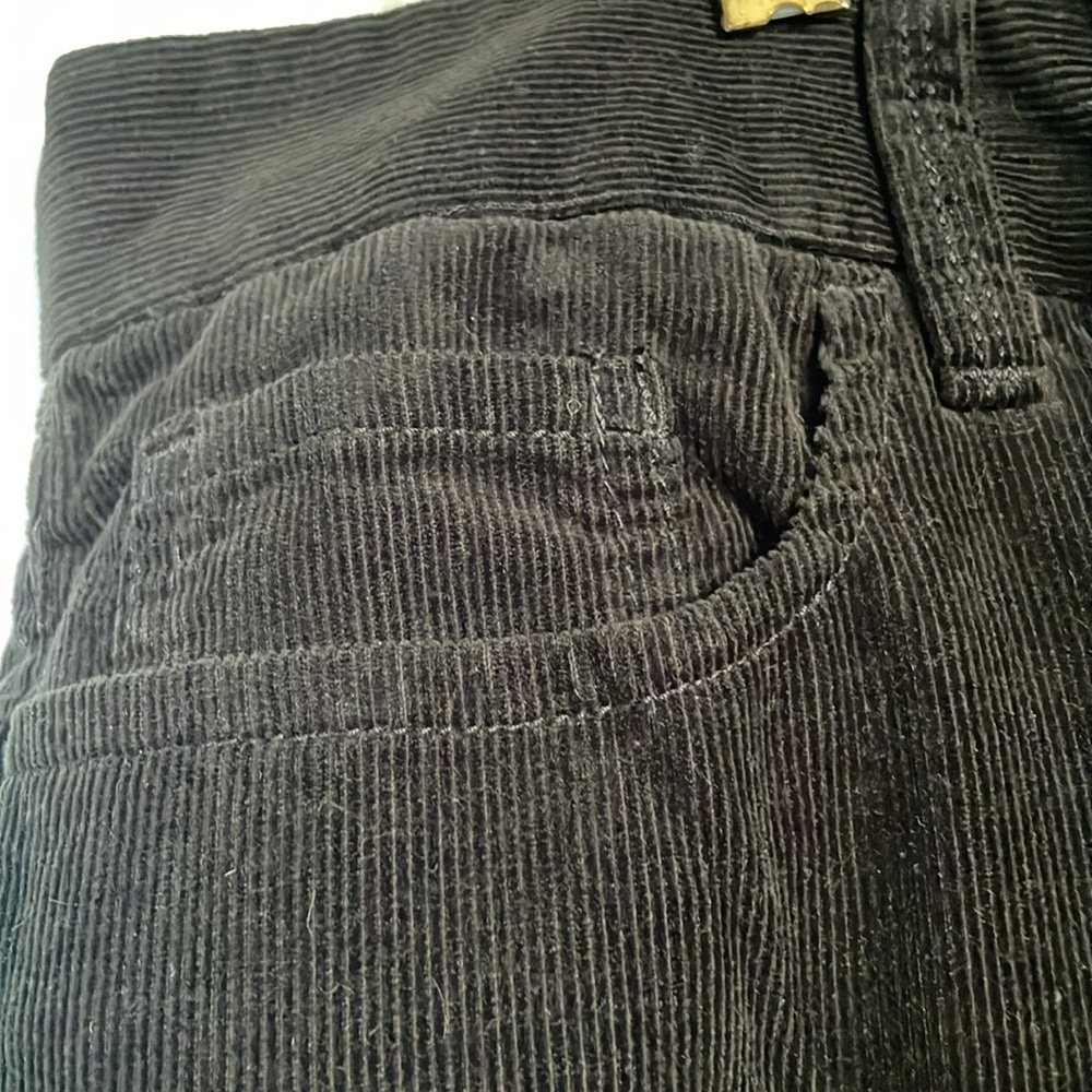 ♻️ J. Crew Factory City Wide Leg Black Corduroy Pants - Picture 9 of 10